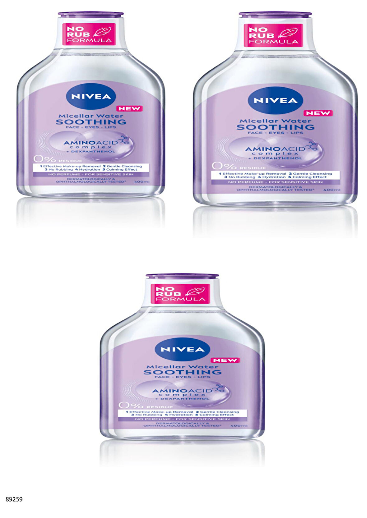 NIVEA YATIŞTIRICI MICELLAR MAKYAJ TEMİZLEME SUYU  3 ADET
