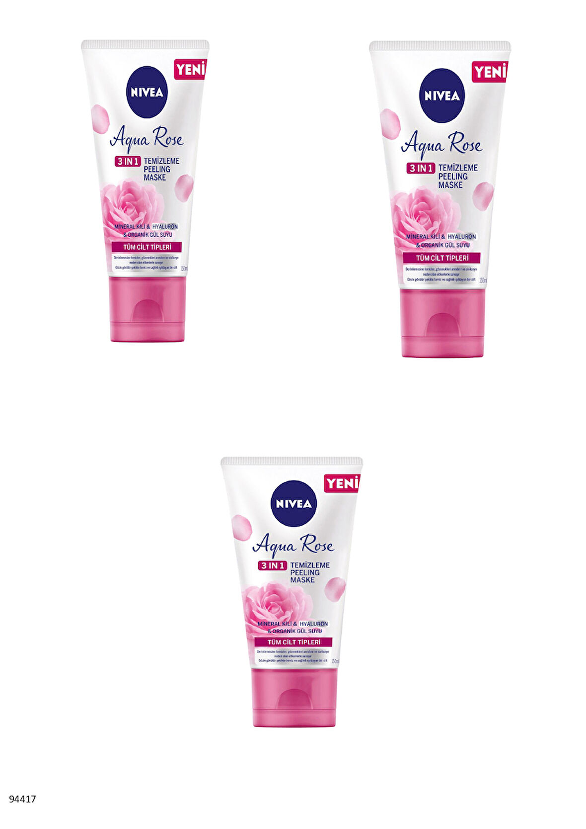 94417 AQUA ROSE 3'Ü 1 ARADA  3 ADET