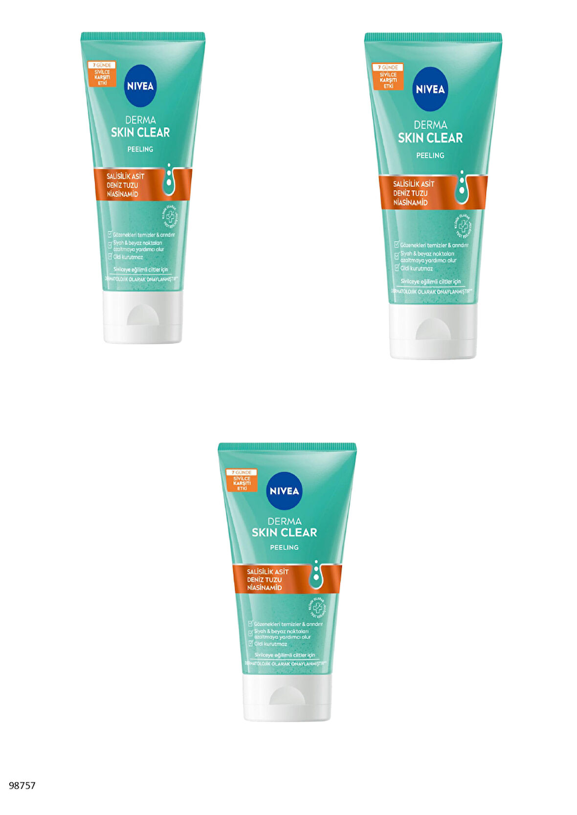 98757 NIVEA Derma Skin Clear Peeling  3 ADET