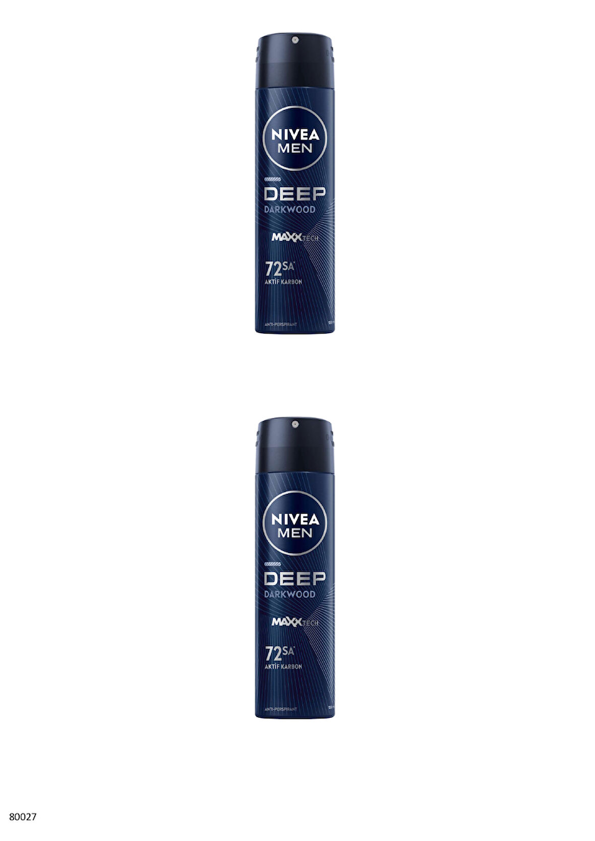 80027 NIVEA MEN DEEP DARKWOOD SPREY X 2 Adet  3 ADET