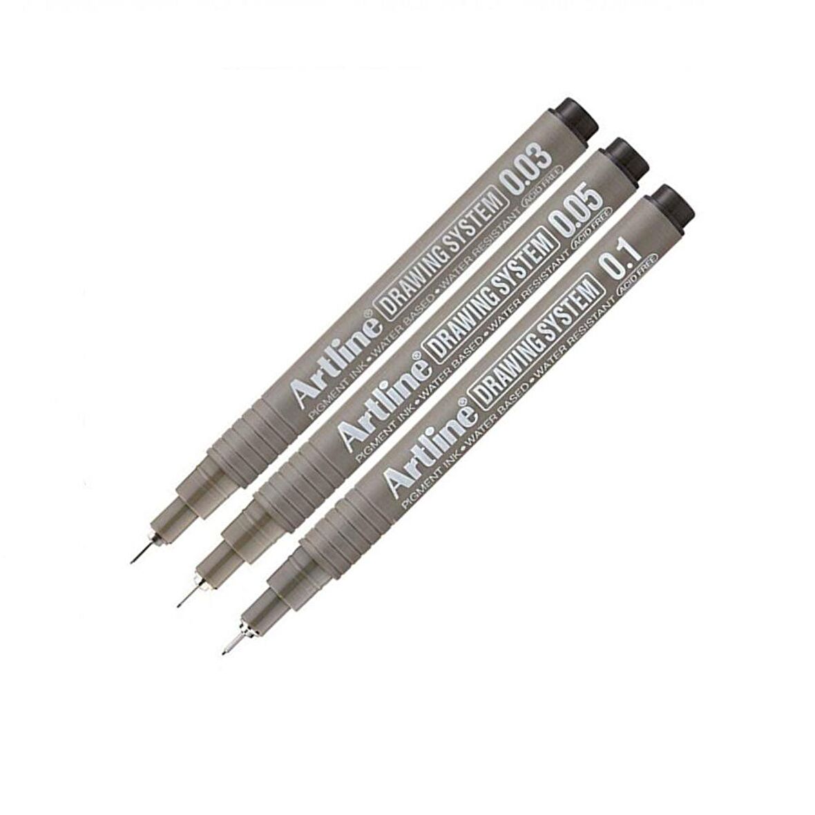 Teknik Çizim Kalemi 0.03 - 0.05 - 0.1 Mm Siyah 3 Lü Set Artline Drawing Teknik Çizim Kalemi