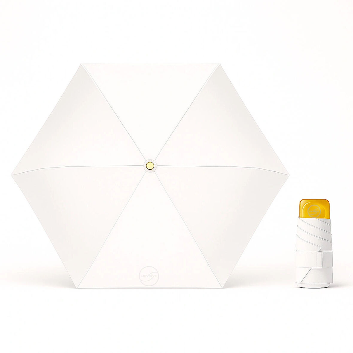 Heydiye Öklid UPF 50+ SPF 99+ UV Korumalı Katlanabilir Güneş ve Yağmur Şemsiyesi – Hafif, Dayanıklı, Rüzgar ve Su Geçirmez