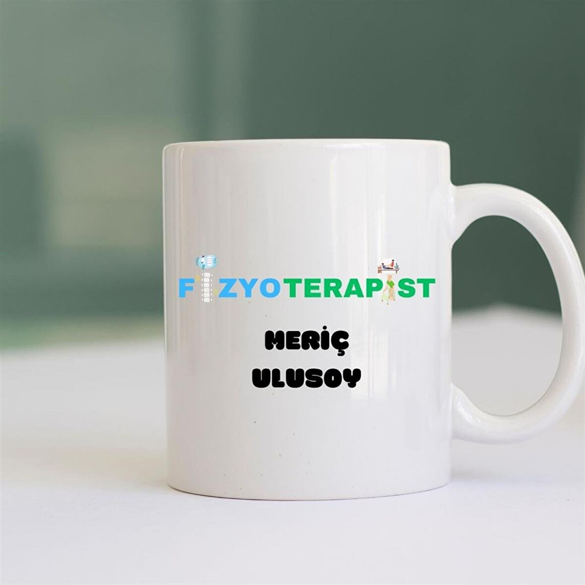 Fizyoterapiste Hediye İsme Özel Kupa Bardak