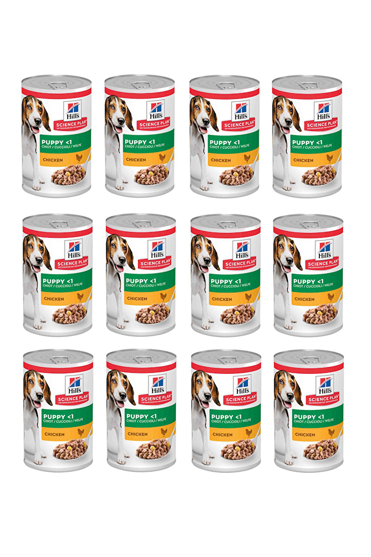 Hill's Science Plan Tavuklu Yavru Köpek Konserve Maması 370 Gr. X 12 Adet