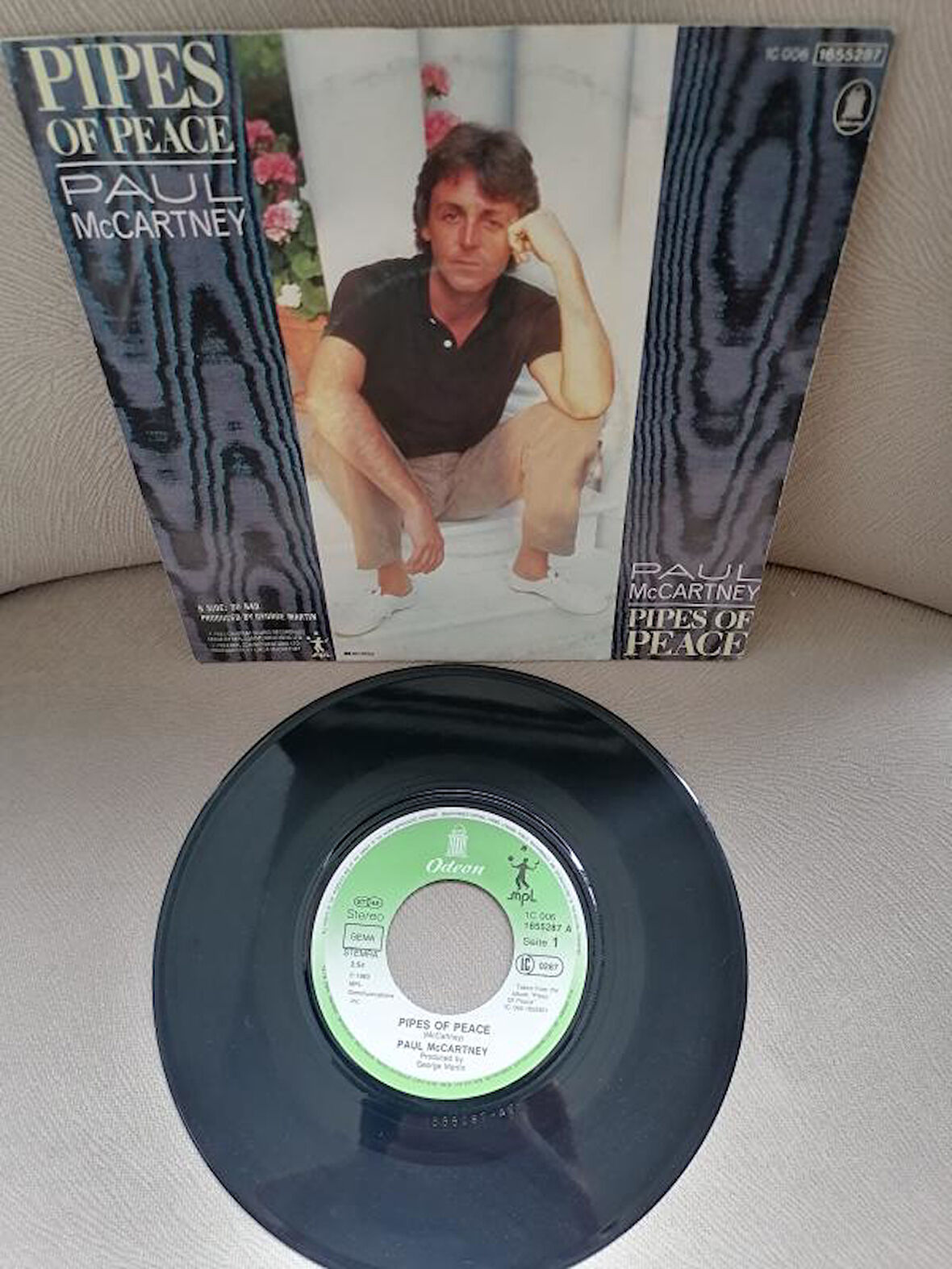 PAUL McCARTNEY - Pipes of Peace - 1983 Almanya Basım 45 LİK PLAK