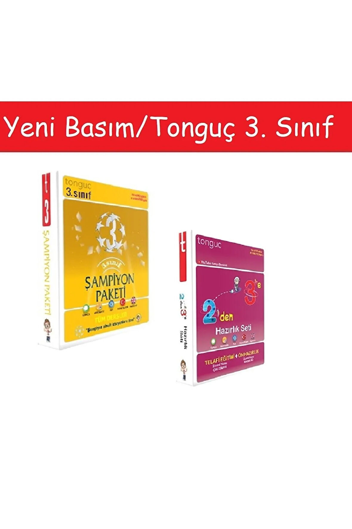 Tonguç 3. Sınıf Şampiyon Paketi & 2'den 3'e Hazırlık Seti