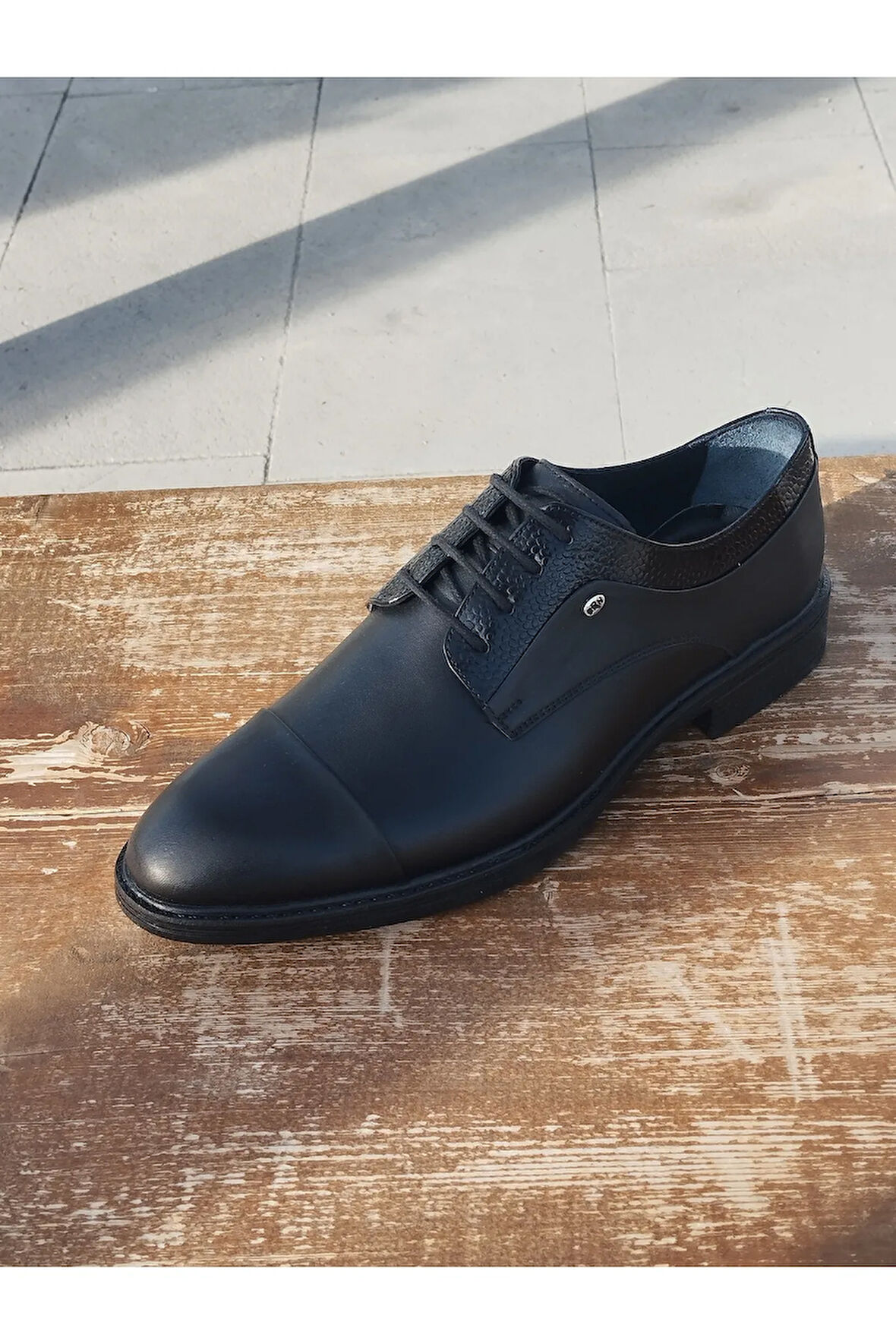 Erkek Kışlık Kundura Hakiki Deri  Kauççuk ve Kaymaz Taban Bağcıklı