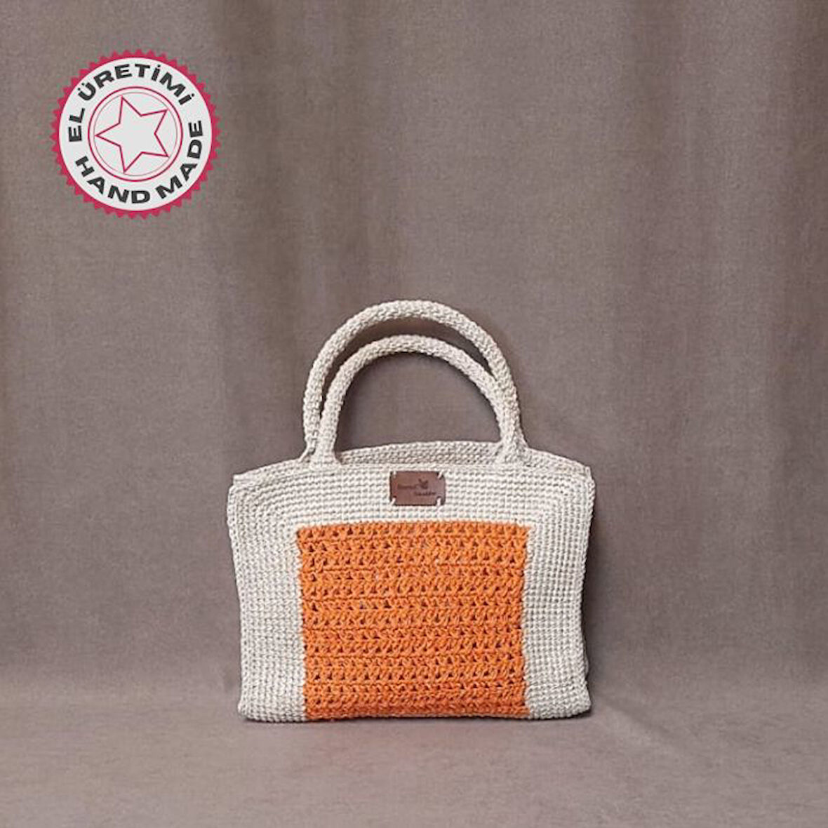 Uretti - Volkan 4975 9340 El Yapımı Kağıt İp El Çantası
