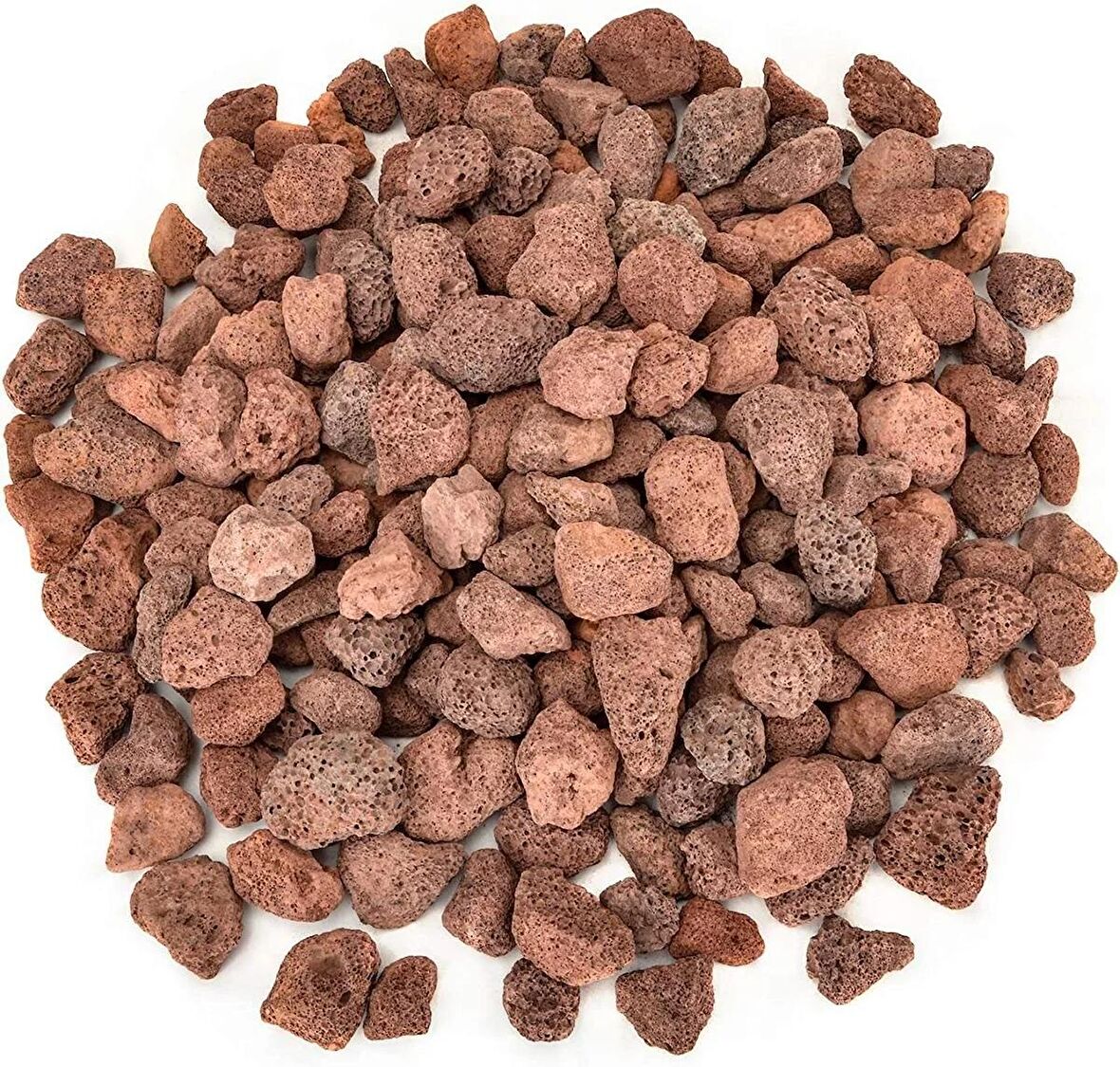 Dekoratif Pomza Taşı 1 Kg 10-20 Mm Akvaryum Taşı Kırmızı Pomza Volkanik Pomza Taşı Ponza Cüruf