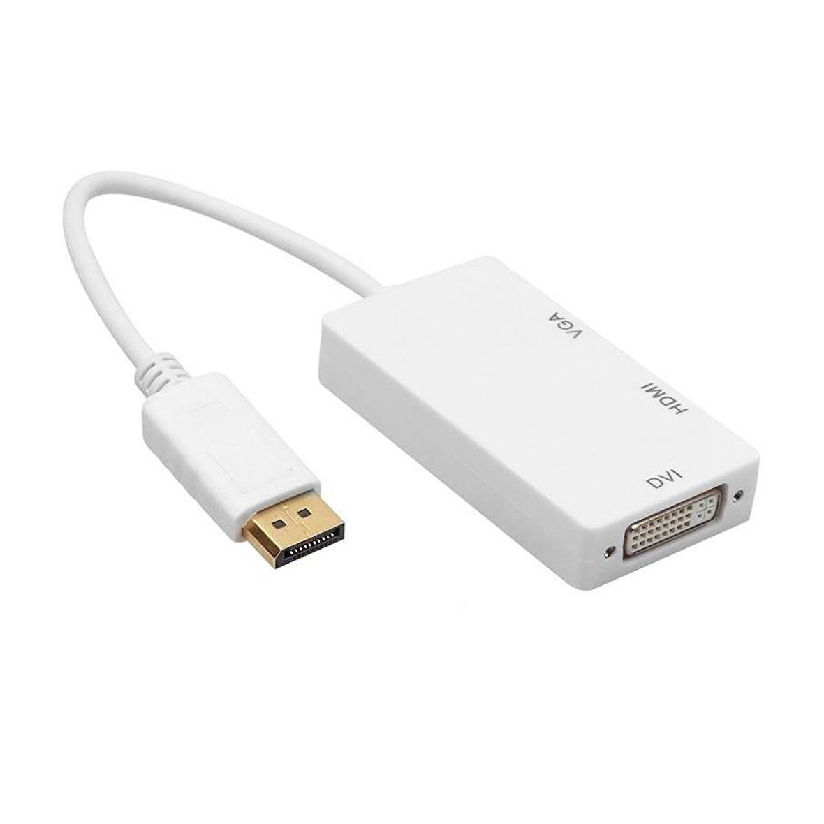 5056 Displayport To Hdmi Vga Dvi Çevirici Dönüştürücü Adaptor.