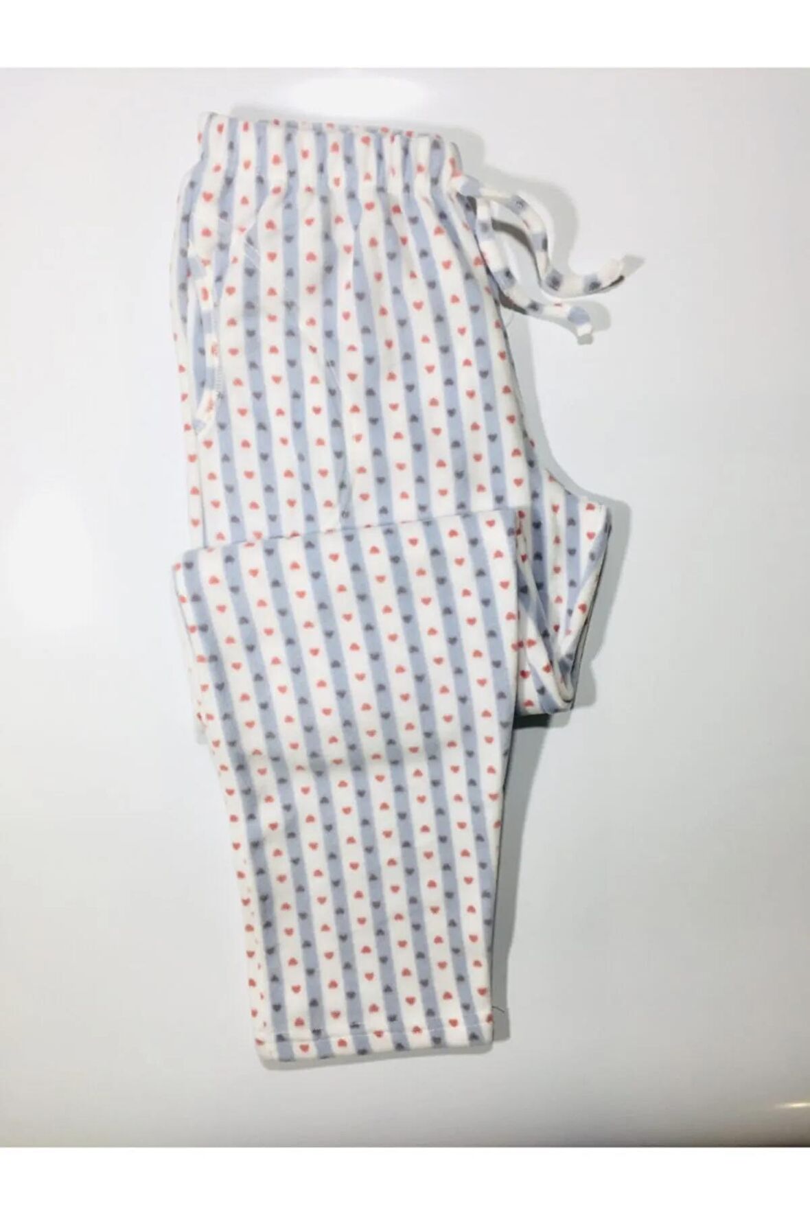 Lüx Cepli Polar Kışlık Pijama Altı