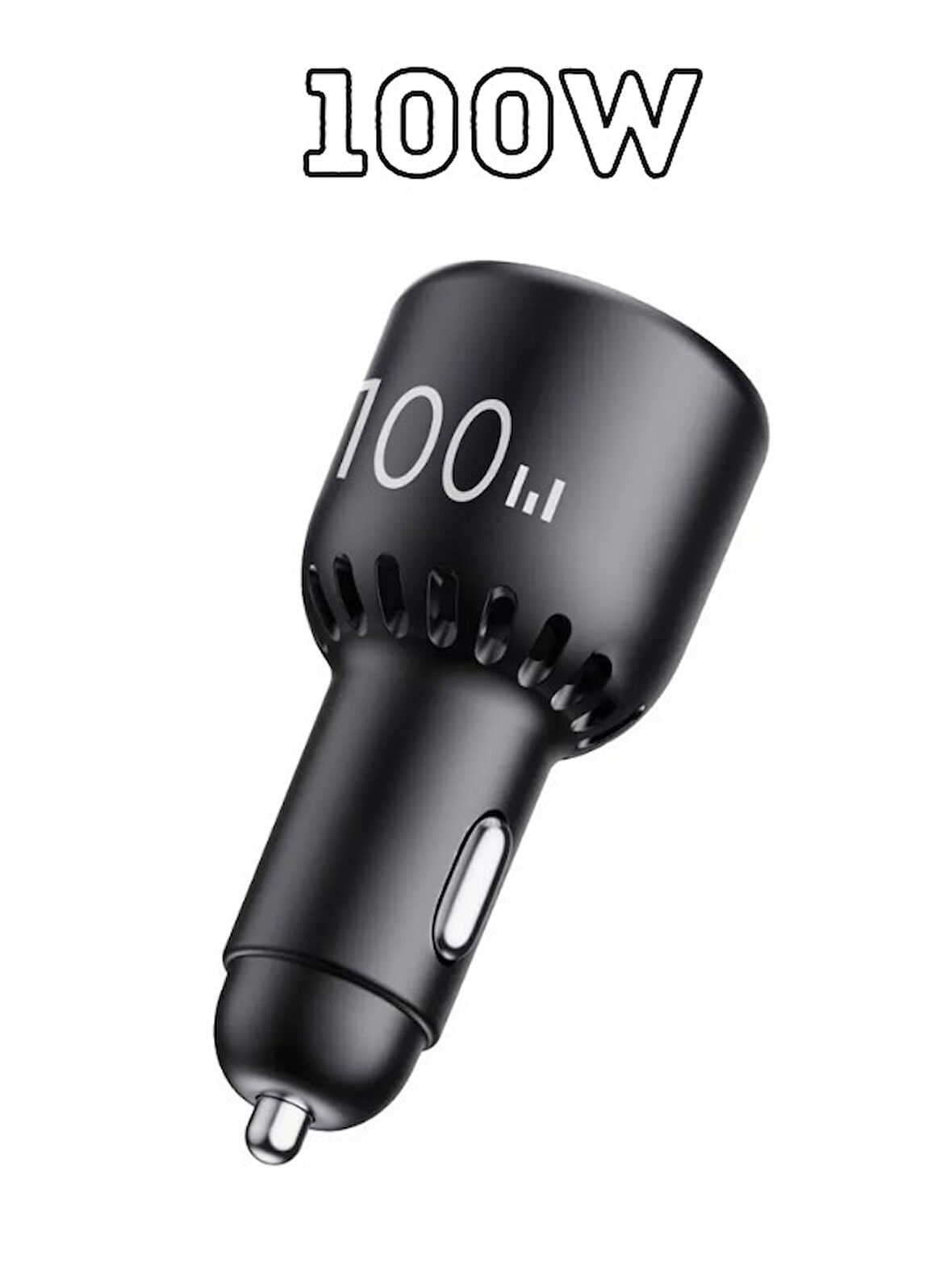 100W 3 Port Type-C + USB-A Araç Çakmaklık PD QC Hızlı Şarj Cihazı iPhone Samsung Xiaomi Uyumlu