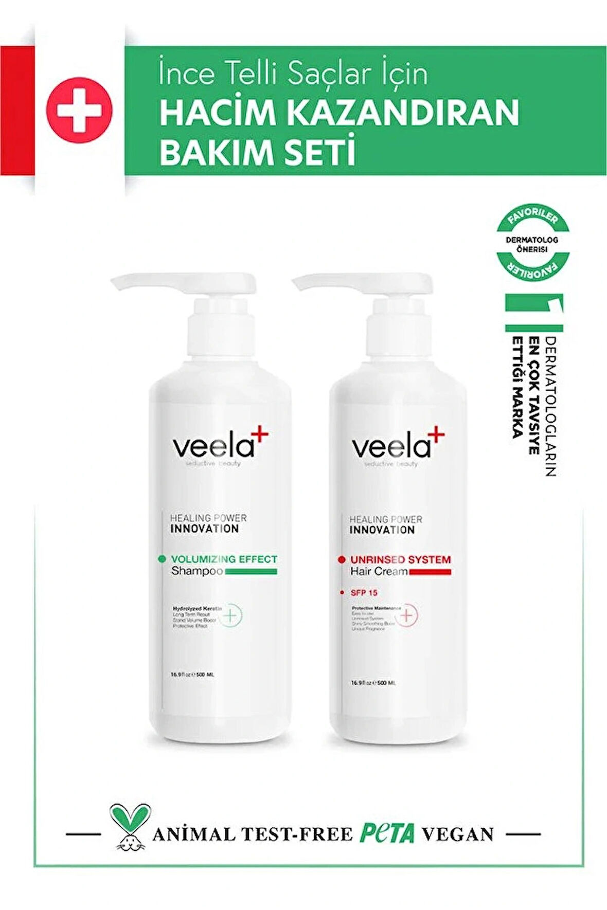 İnce Telli Saçlar İçin Hacim Kazandıran Bakım Seti