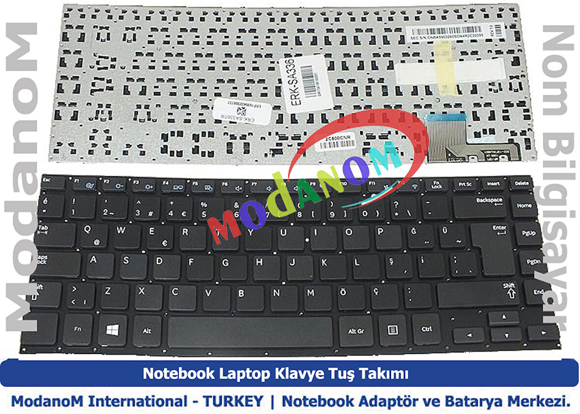 Samsung NP470R4E Klavye Siyah Türkçe