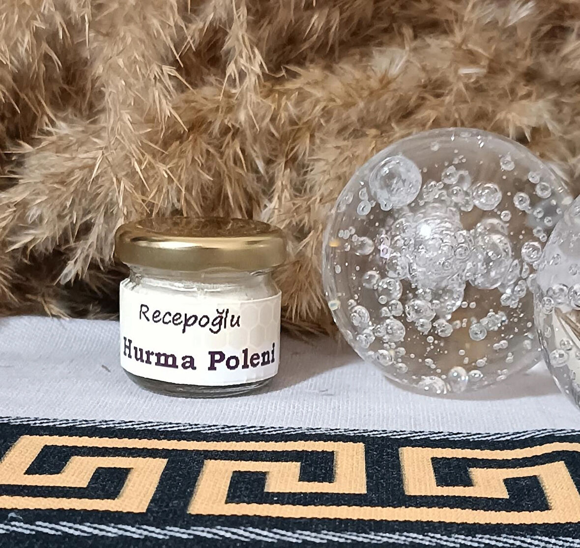 Saf Katkısız Hurma Poleni Cam Kavanoz 20 gr