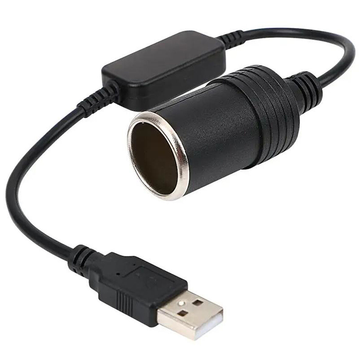 Usb 2.0 5 Volt - 2 Amper To 12 Volt - 0.8 Amper Araç Çakmak Fi̇şi̇ Di̇şi̇ Çevi̇ri̇ci̇