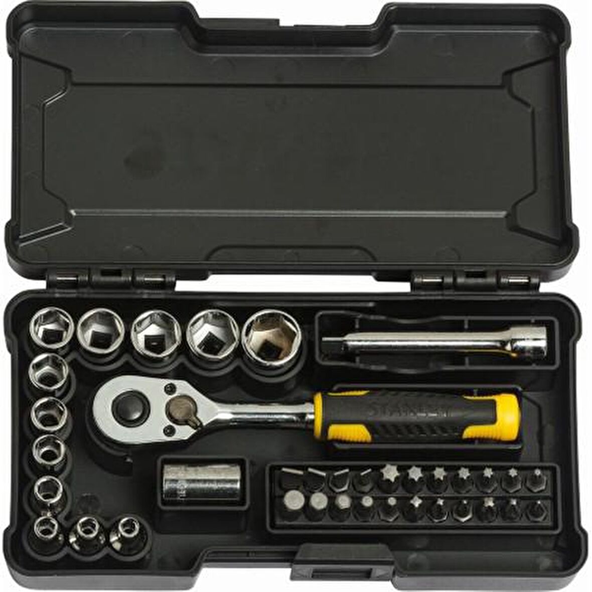 Stanley STMT82672-0 1/4 Kompakt Lokma Takımı ve Bits Uç Seti 37'li