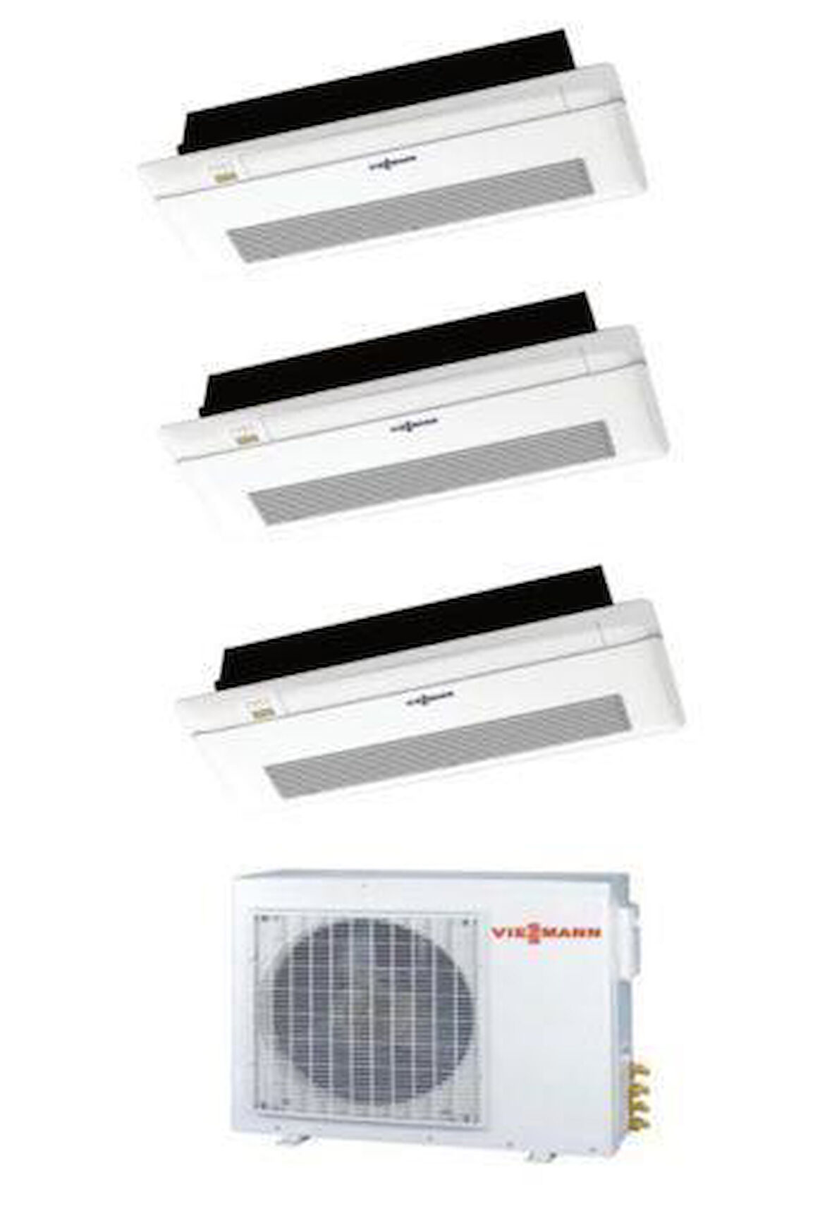 Viessmann Vitoclima Multi Tek Yön Kaset 1+3 Sistem (O4F3100M2) 18+18+18 Btu İç 10,5 kw Dış Ünite