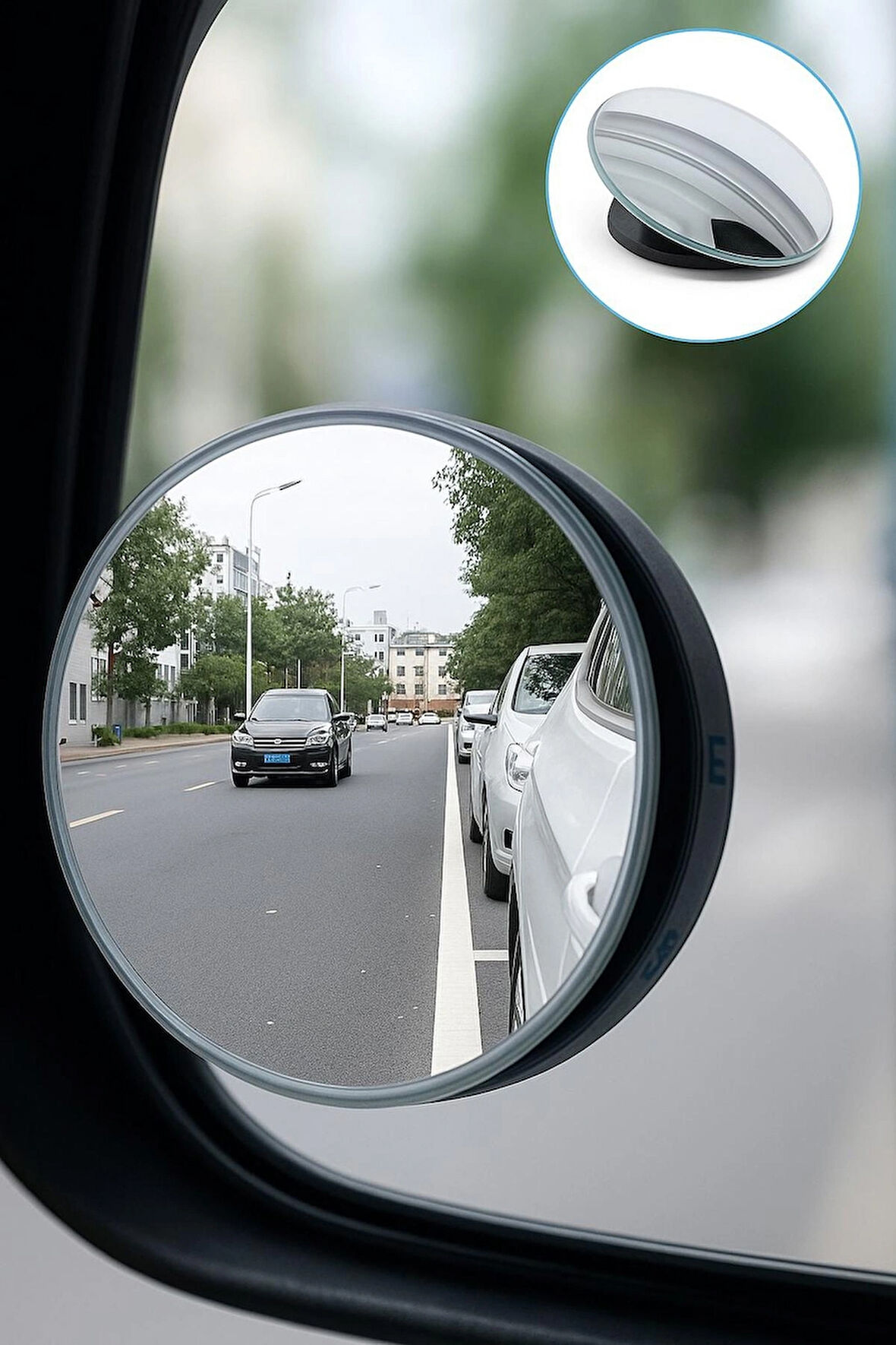 2 Adet Çerçevesiz Araç Yan Ayna Kör Nokta Yardımcı Dikiz Aynası