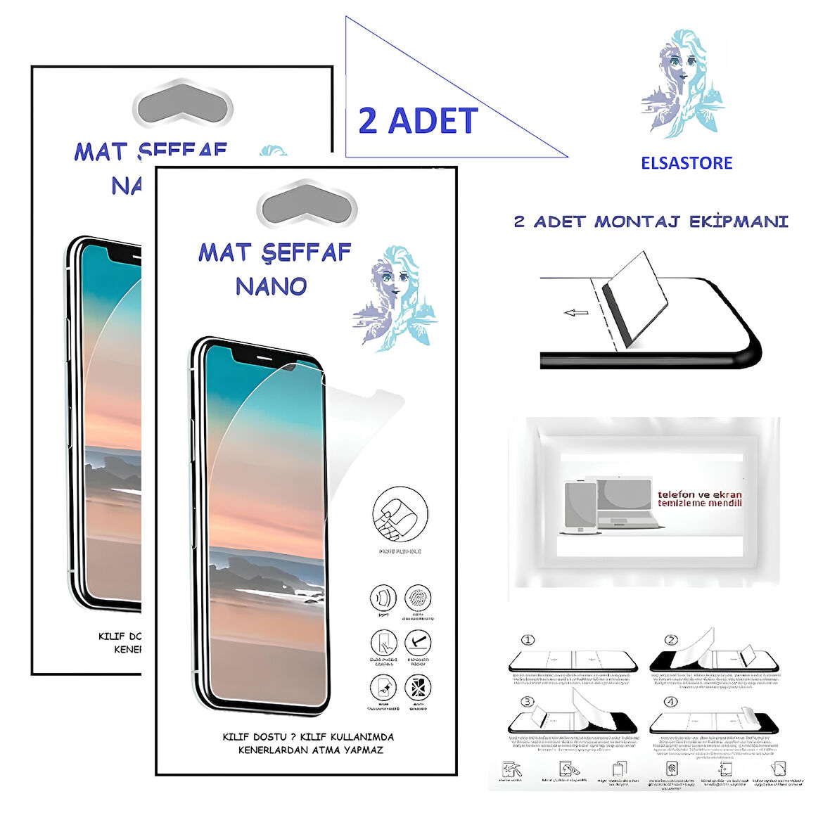 Reeder S19 MAX PRO S ZOOM Nano Ekran Koruyucu 2 Adet Ultra İNCE Esnek MAT Şeffaf