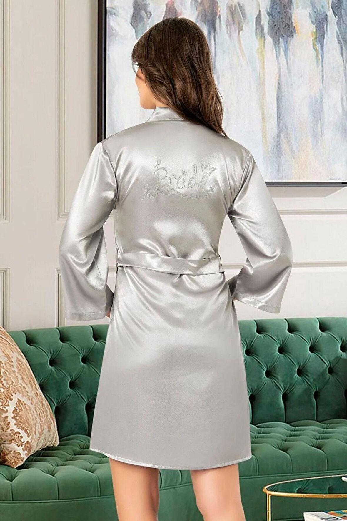 Saten Bride Sabahlık 5ROZEL.9.1.T3