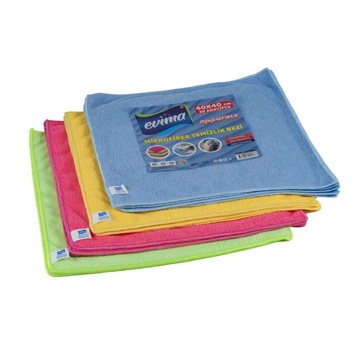 GOGOEY EVİMA TEMİZLİK MİKROFİBER BEZ 10'LU SET 40x40 CM TM-608