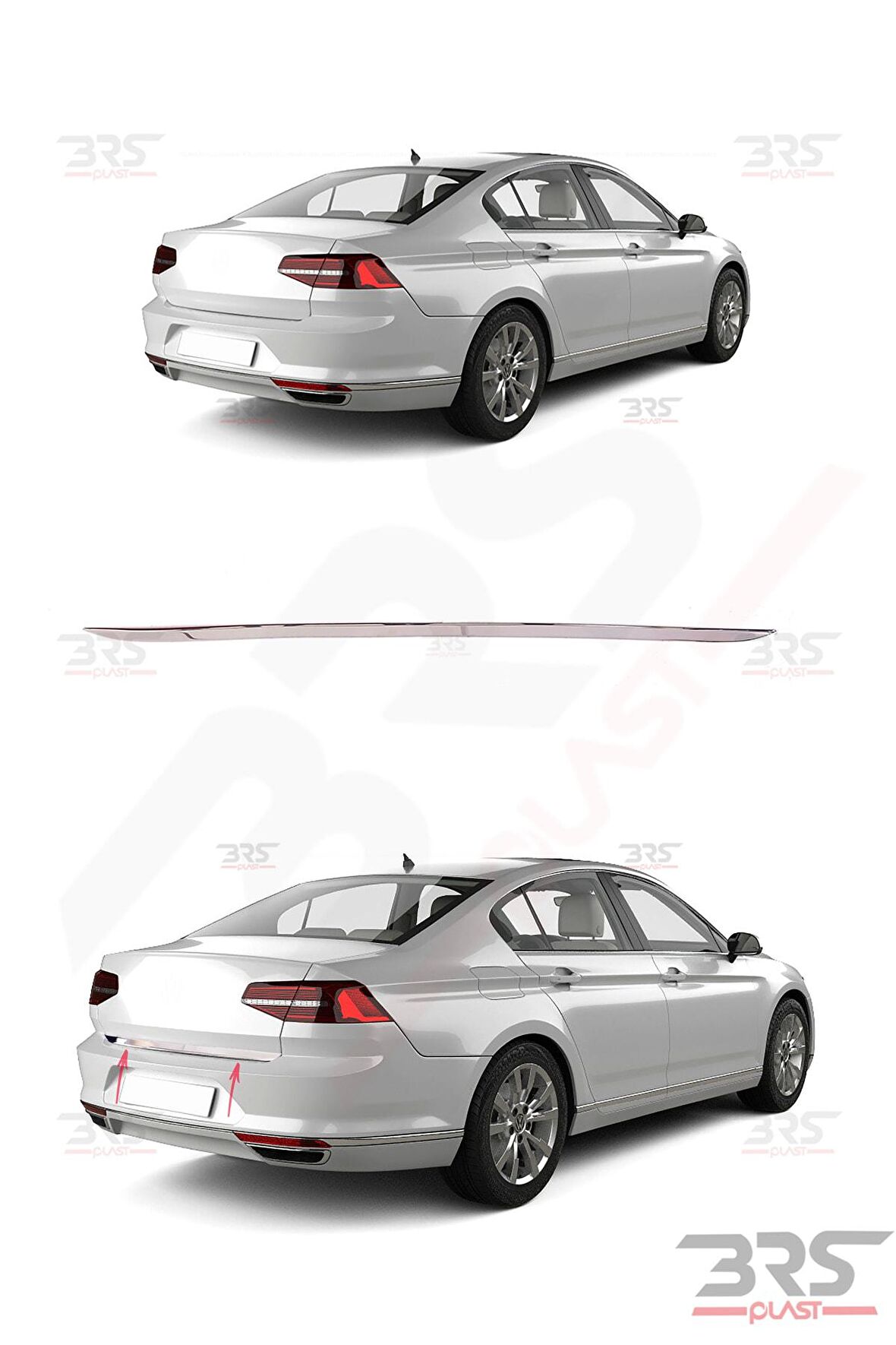 Volkswagen Passat B8 Bagaj Alt Çıtası 2015> P.çelik