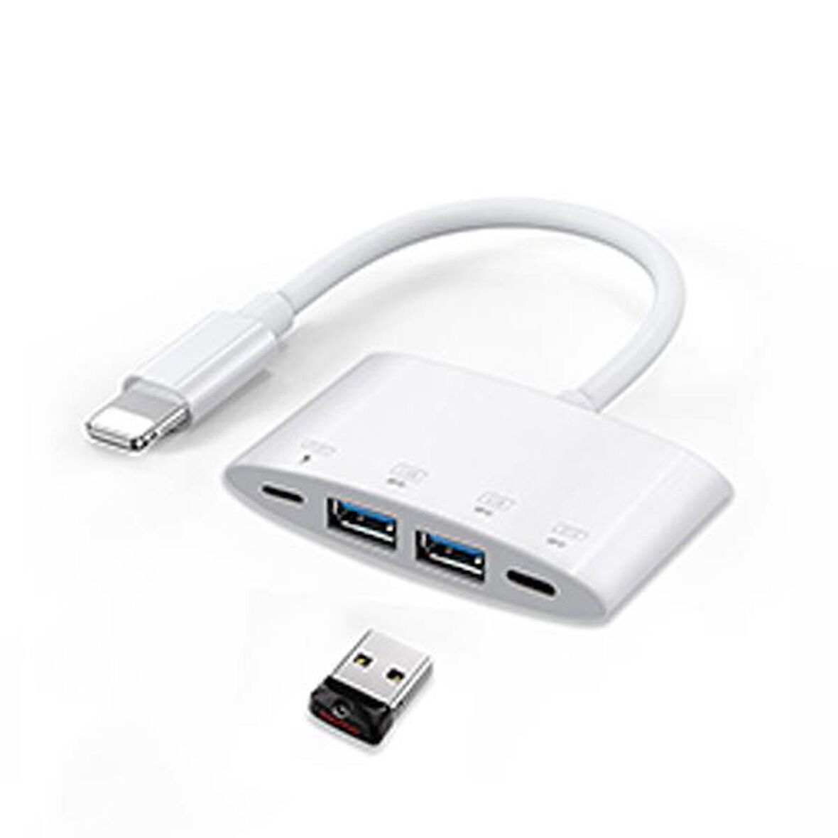 Coofbe İPhone İpad Usb Dönüştürücü 4in1 İPhone to Usb Kamera Adaptörü İphone Usb Kamera Mause Klavye