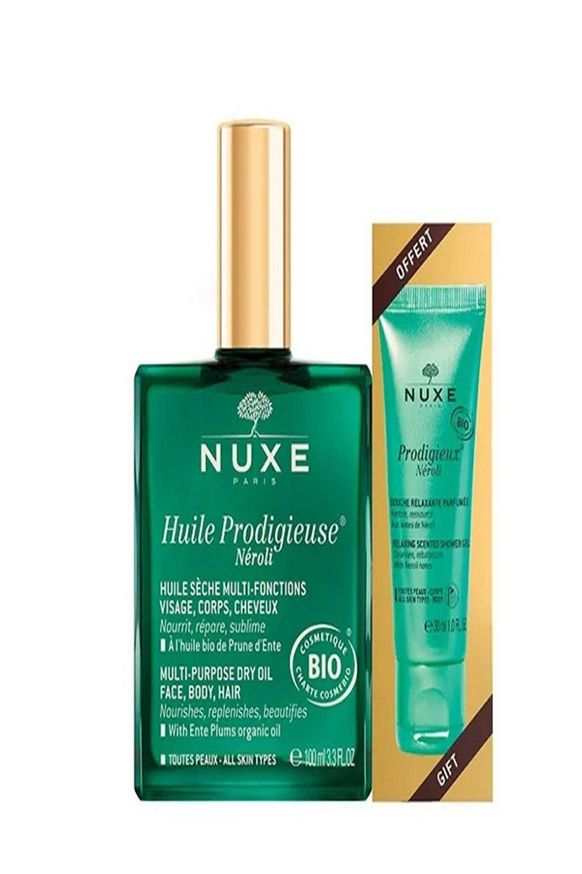 NUXE Prodigieux Huile Neroli 100ml+Shower Gel 30ml 3264680037016