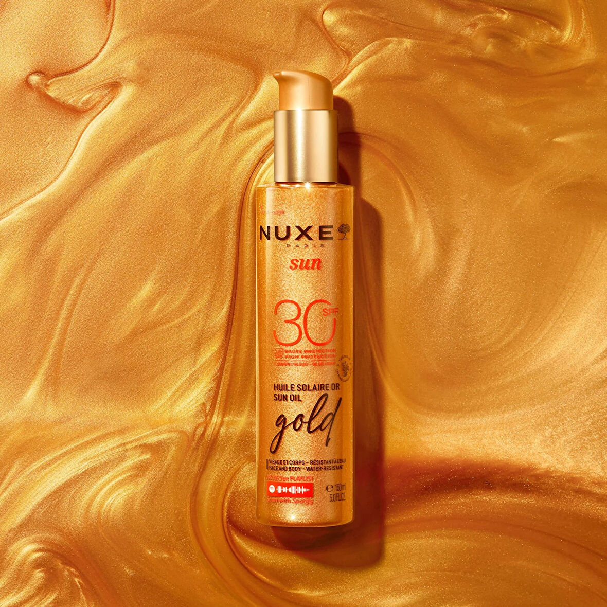 Sun SPF30 Gold Altın Parıltılı Güneş Yağı 150 ml