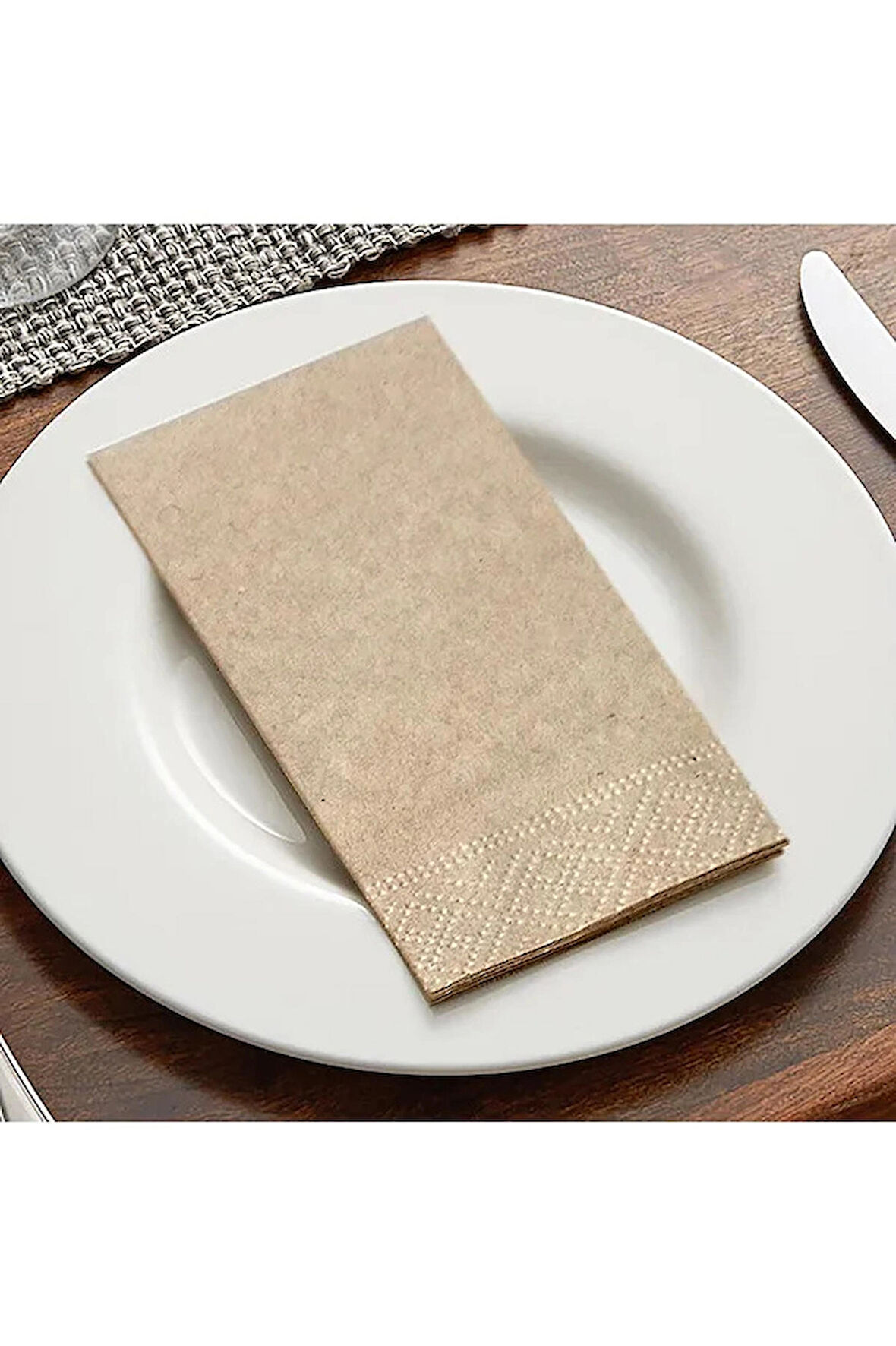  Kraft 24*24 cmGarson Katlama Kraft Peçete 100'LÜ