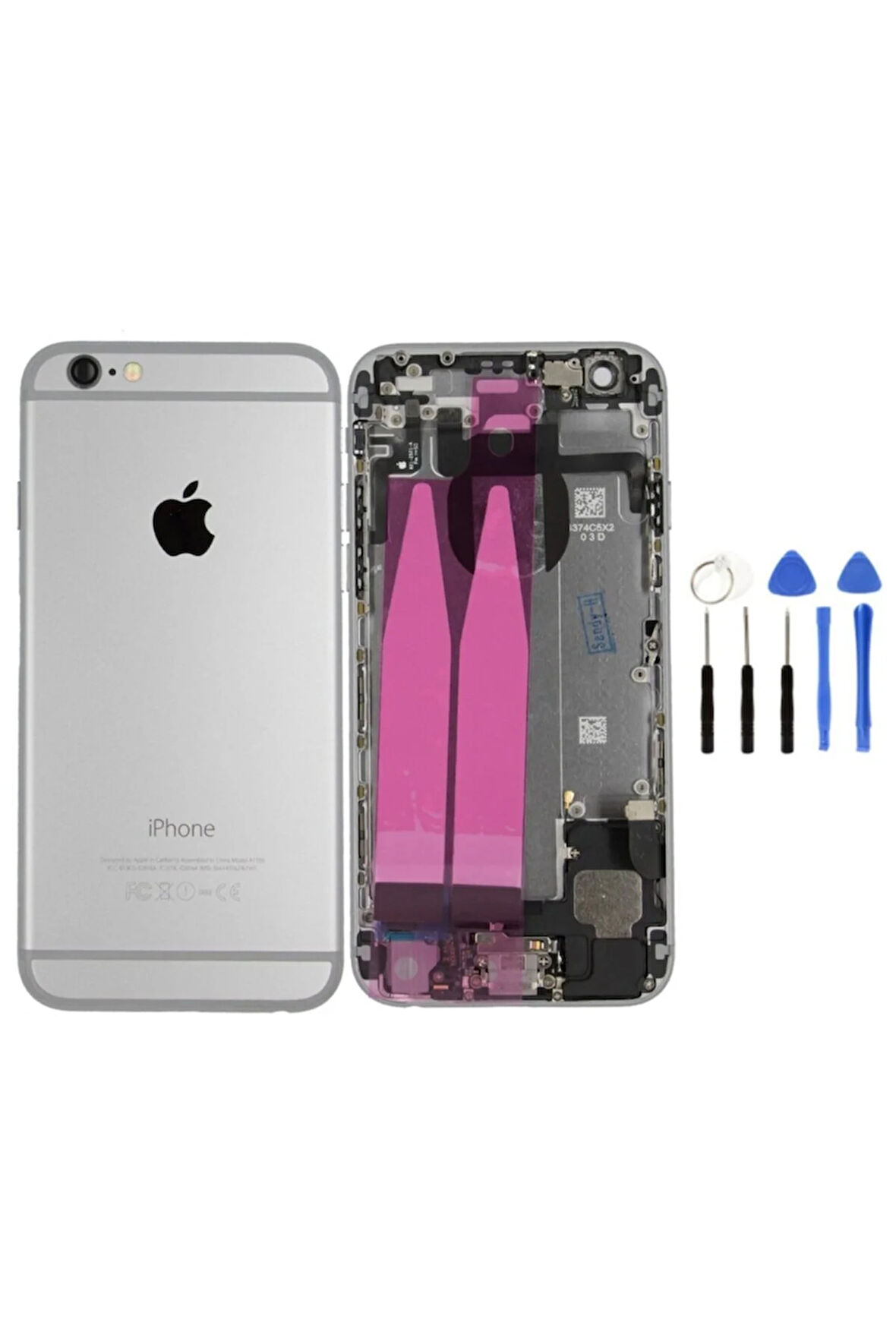 Iphone 6g Dolu Kasa Siyah Uyumlu