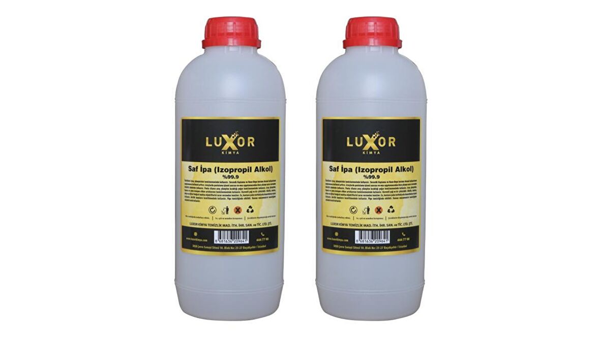 Luxor Kimya Saf Ipa %99 Izopropil Alkol 1 L x 2'li