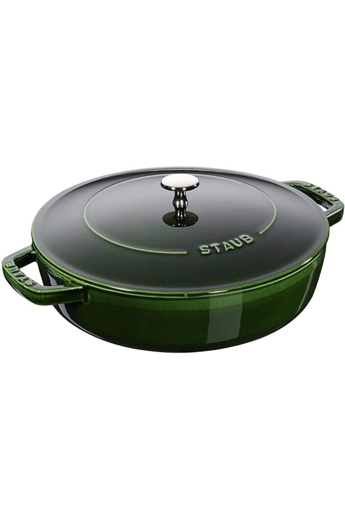 Staub Chistera Yağmur Efektli 24 cm Döküm Tencere Fesleğen