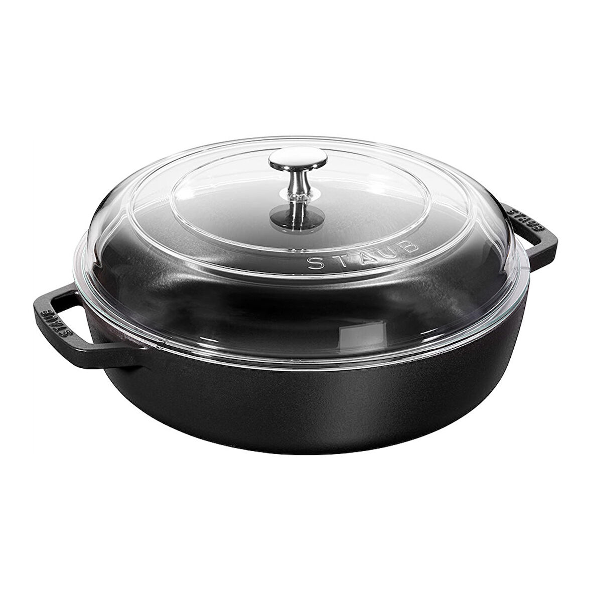 Staub 405010600 Cam Kapaklı Döküm Sote Tenceresi 24Cm