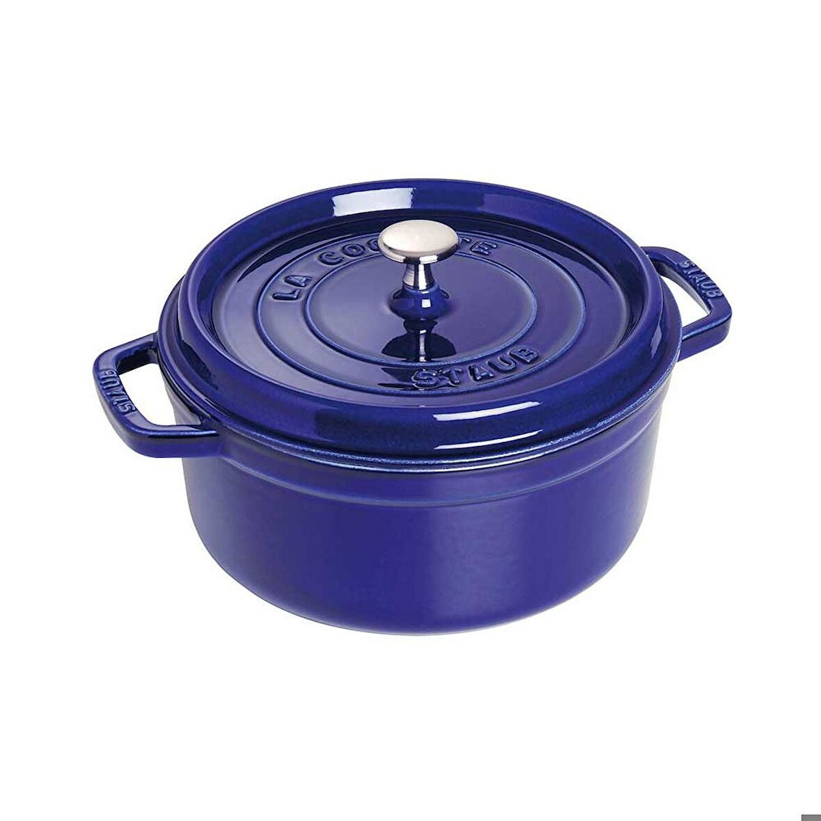 Staub 405102650 Döküm Tencere, Yuvarlak, Koyu