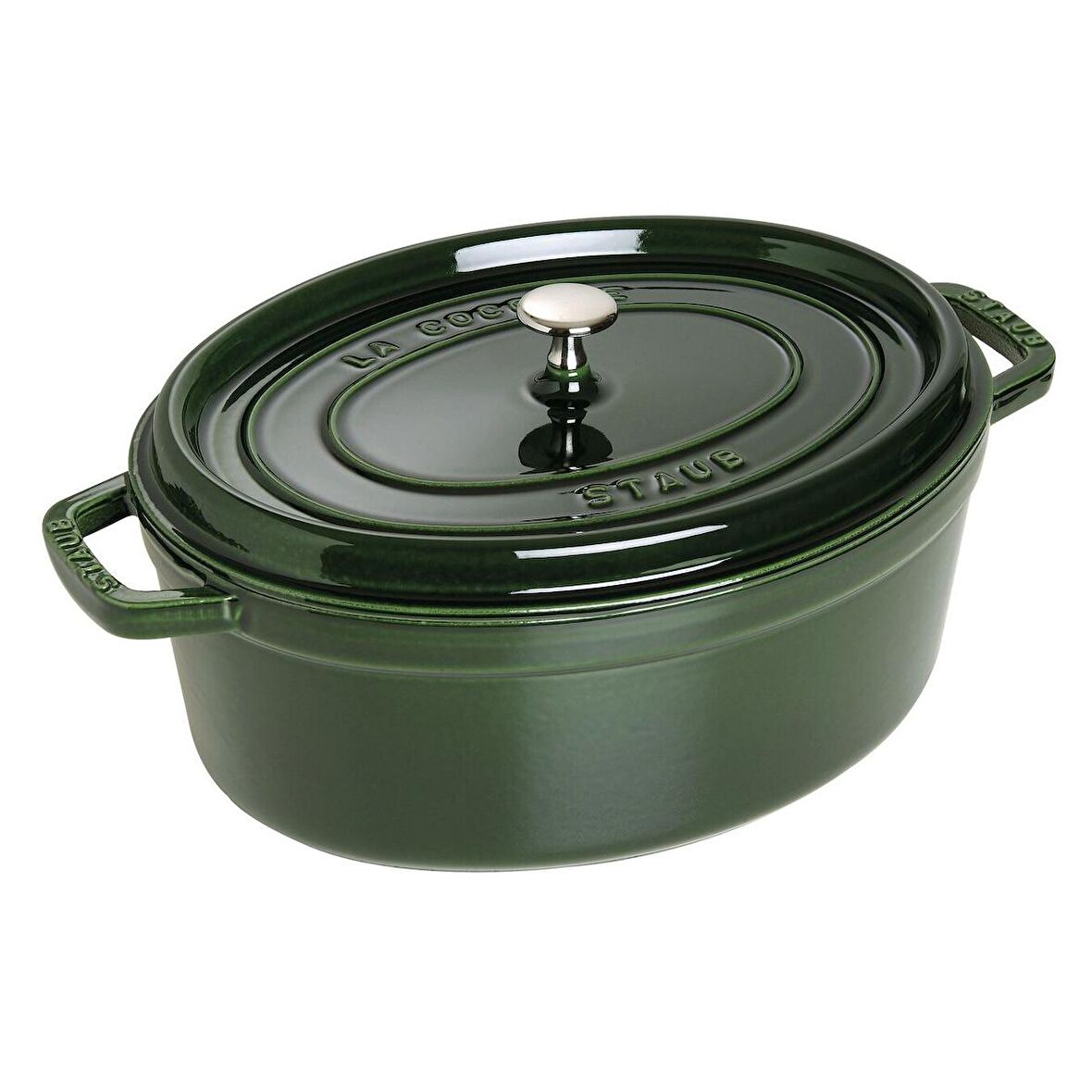 STAUB 405096470 DÖKÜM TENCERE OVAL 27CM YEŞİL