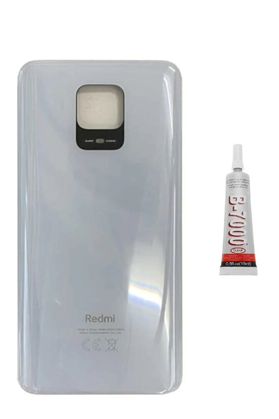 Xiaomi Red Mi Note 9s Arka Pil Kapağı Beyaz  Uyumlu