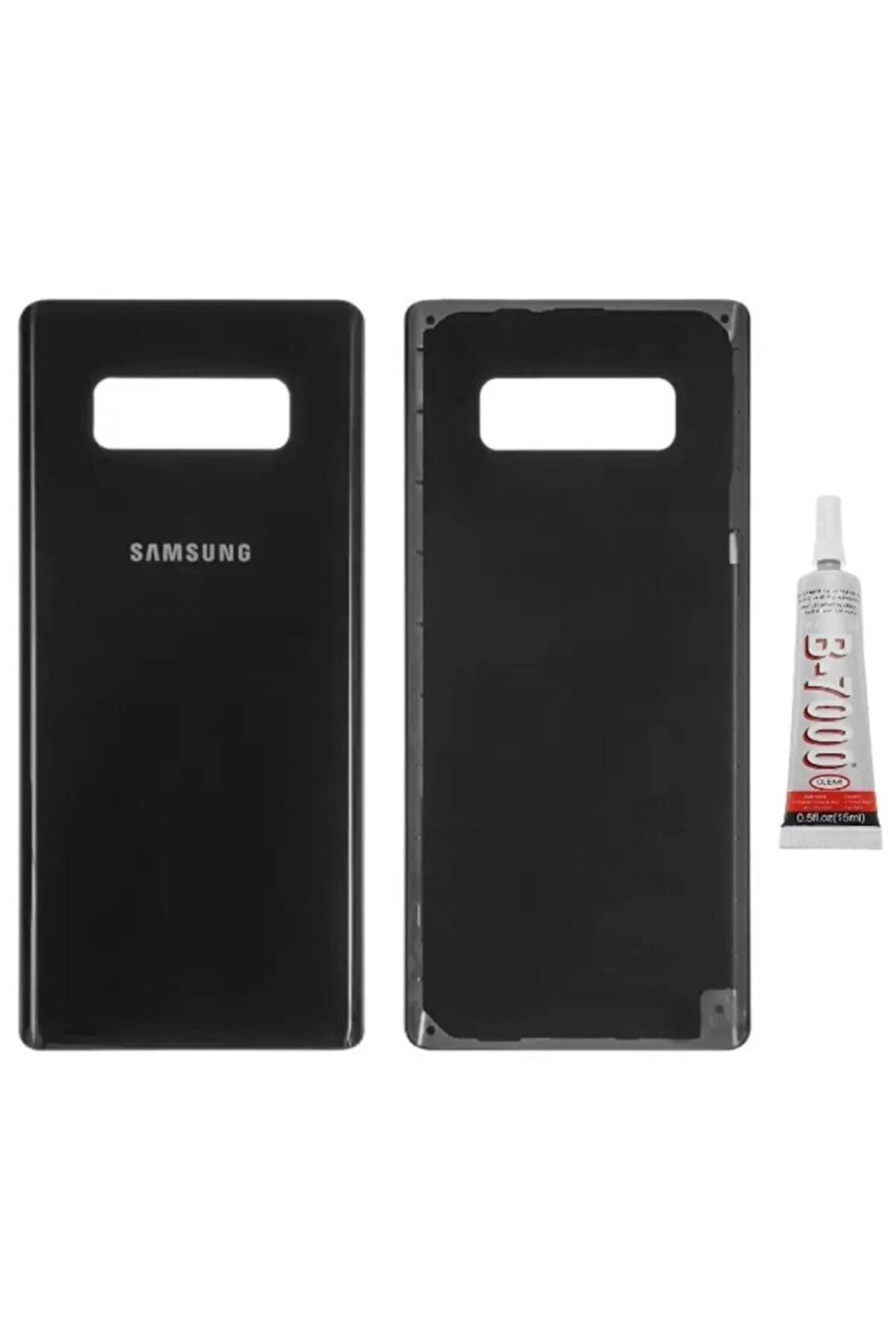 Samsung Galaxy Note 8 Arka Pil Kapağı Siyah (b7000 15ml Hediyeli)