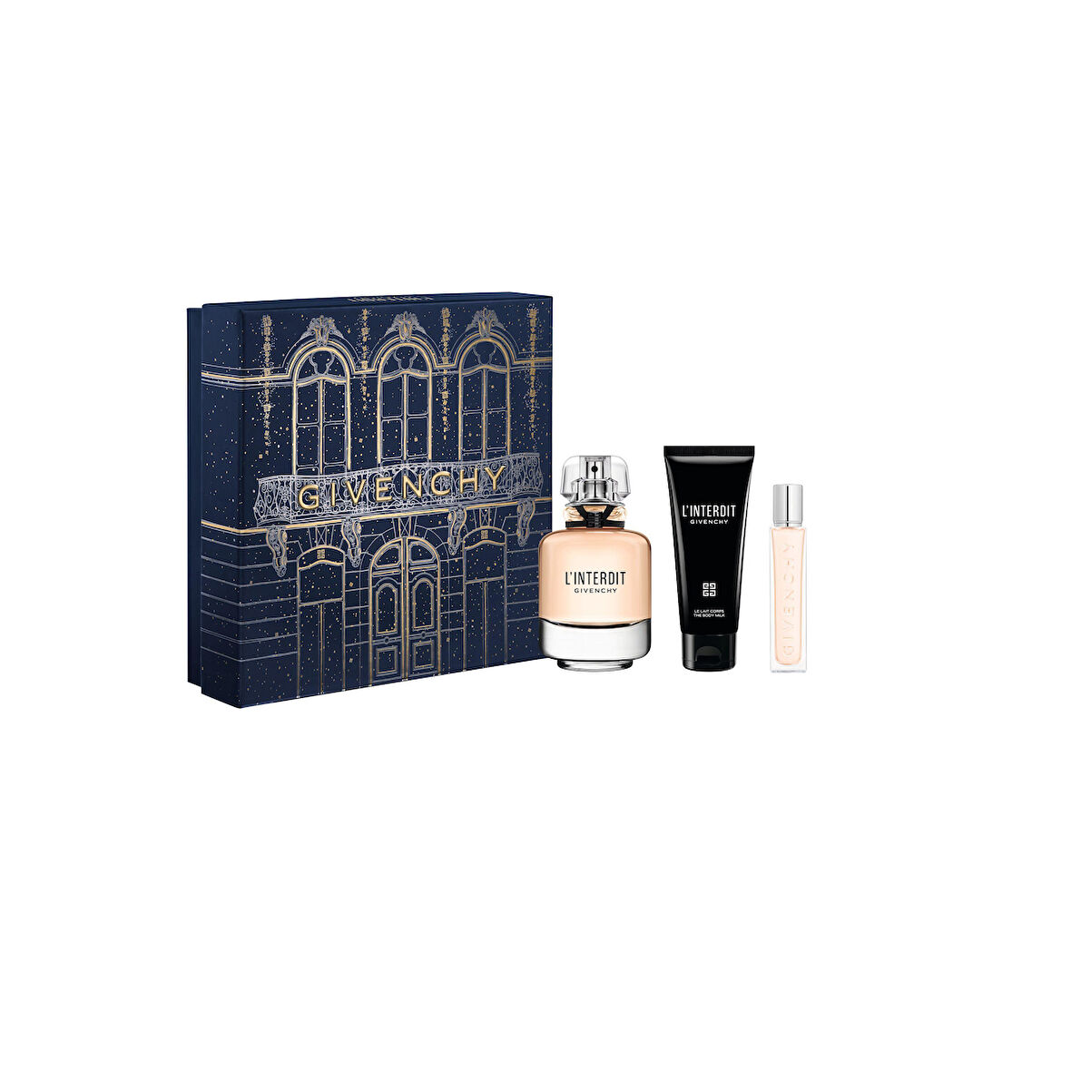 Givenchy L'Interdit Edp 80 Ml + Body Lotion 75 Ml + Edp 12,5 Ml