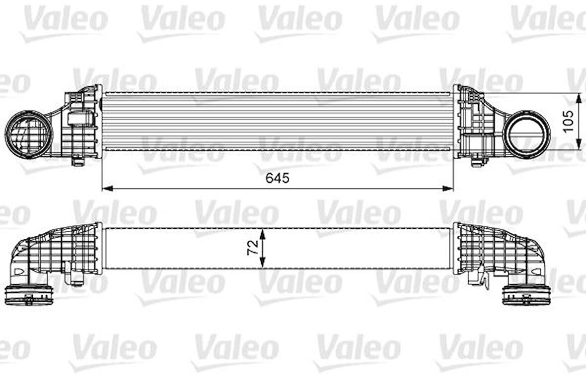 TURBOSARJ RADYATORU C219 05-10 W211 05-08 S211 05-09 - VALEO 818606