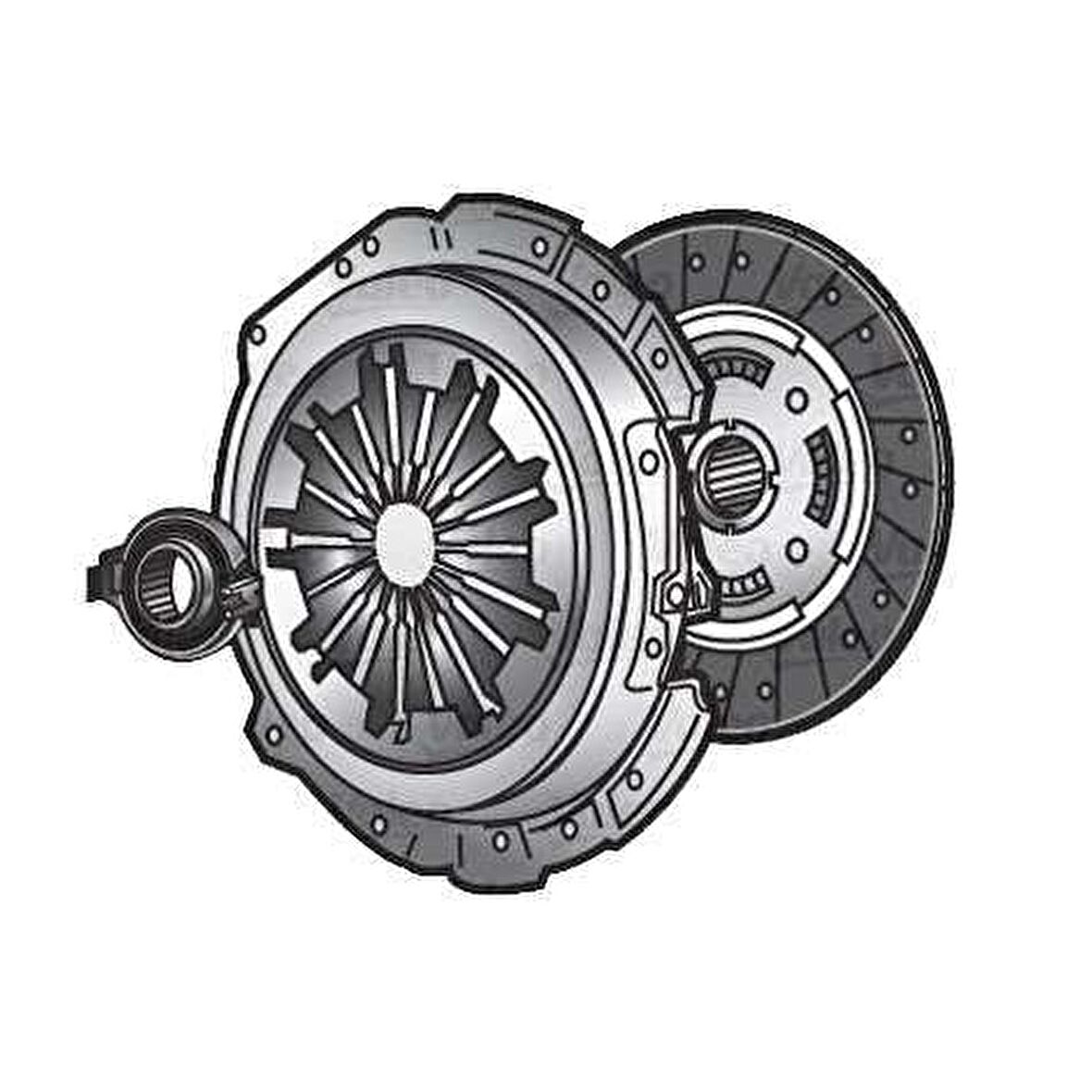 DEBRIYAJ TAKIM BASKI DISK RULMAN BMC L30 3.0 LT MEGASTAR - VALEO 827224