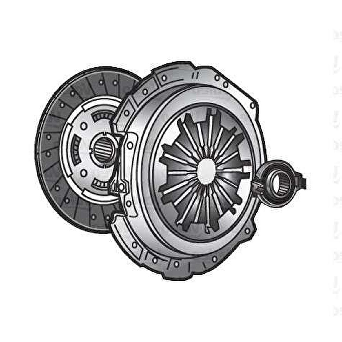 DEBRIYAJ SETI 206 206+207 208 301 1007 2008 BIPPER C1 C2 C3 C3 II C4 CACTUS C ELYSEE NEMO DS3 - 1.0VTI 1.2VTI 1.4VTI 1.4HDI 1.6VTI - VALEO 877263