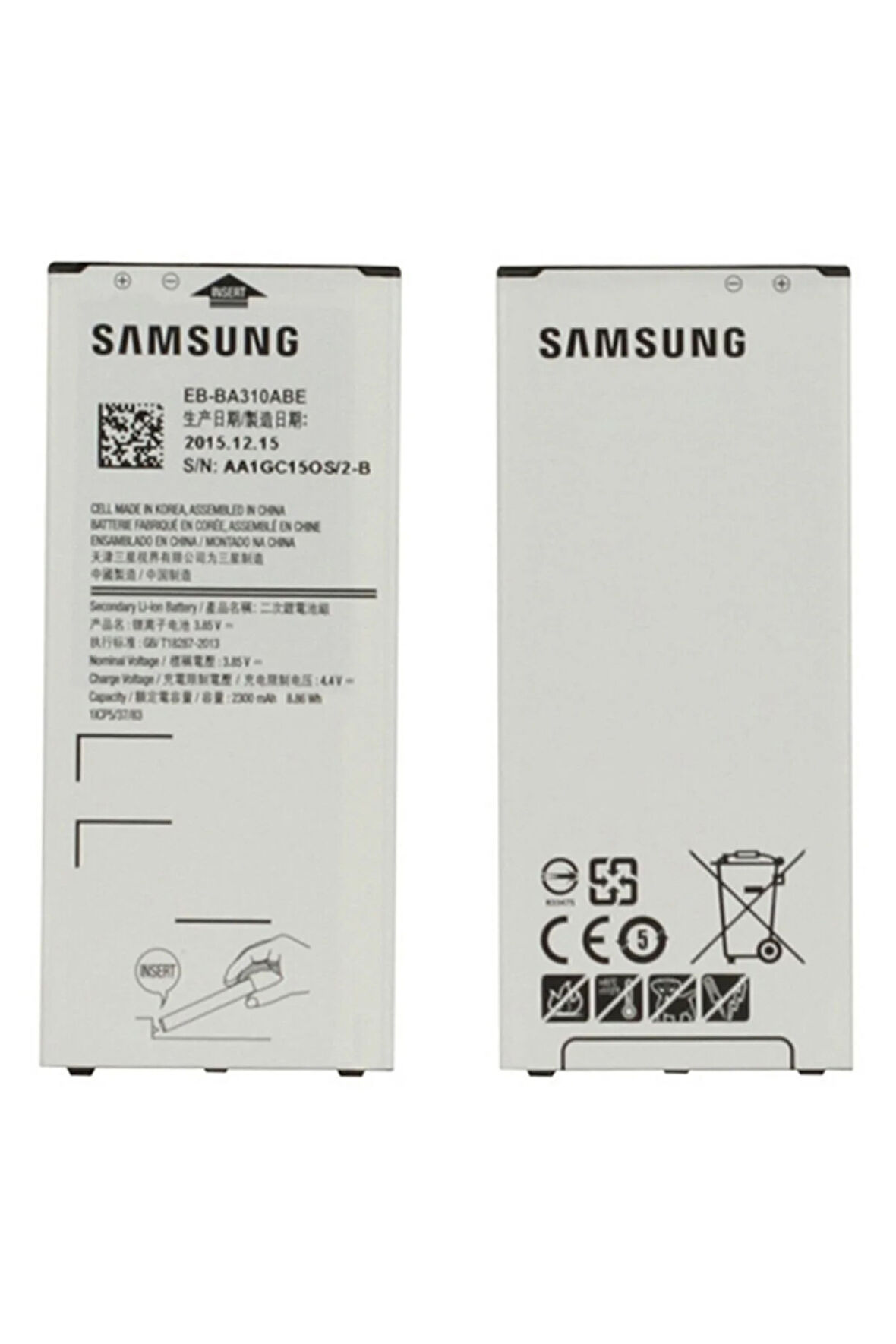 Samsung Galaxy A310 Batarya Pil Eb-ba310abe