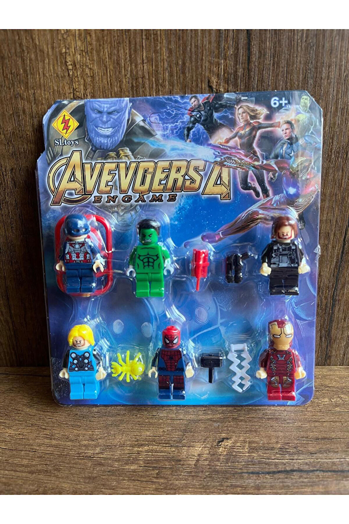 6'lı Figür Seti Leg0 Uyumlu Yenilmezler Avengers' Figürleri 12 Parça Figür Spiderman Hulk İronman