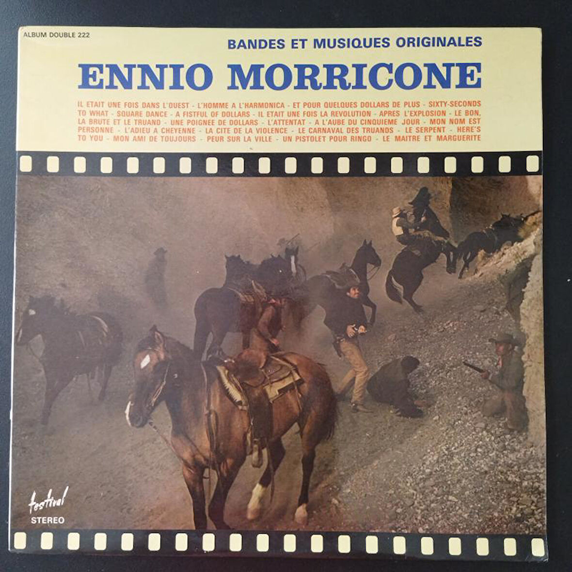 Ennio Morricone Bandes Et Musiques Originales( Soundtrack) -1976 Fransa Basım  Double LP Plak -2.El