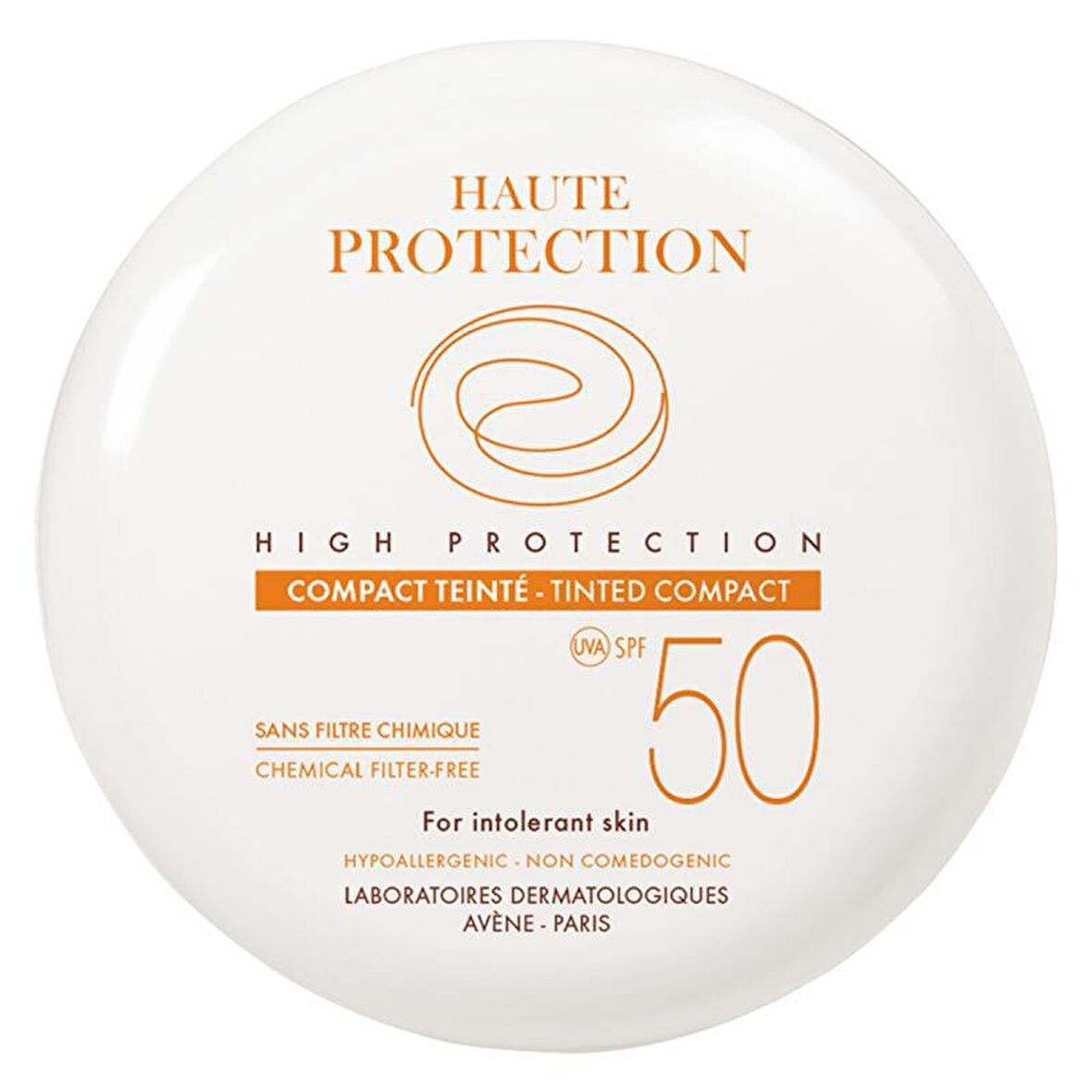 AVENE Compact SPF50 Teintee Sable 10GR - Açık renkli fondöten