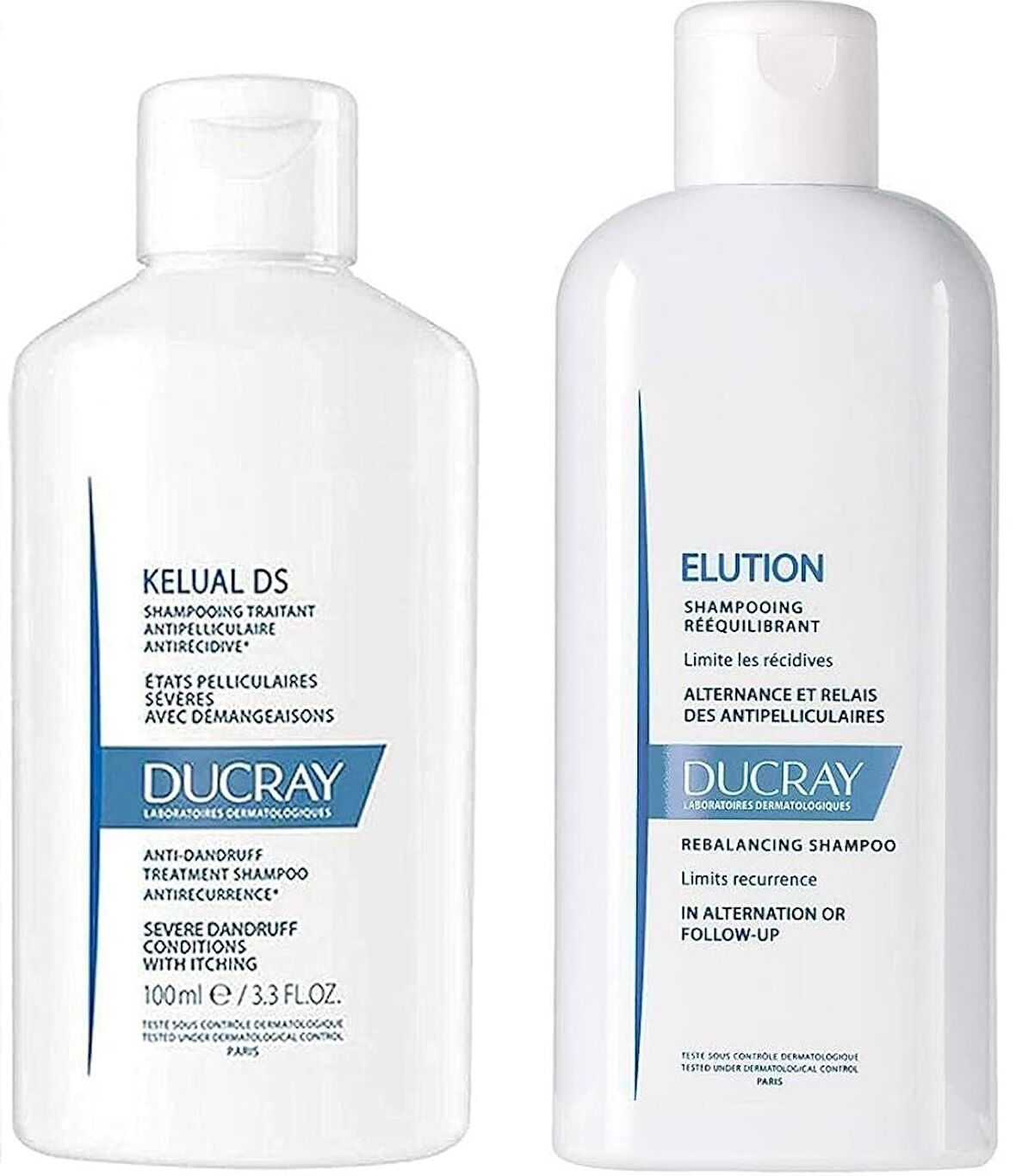 Ducray Kelual Ds İnatçı Kepeğe Karşı Şampuan 100 ml- Elution Tamamlayıcı Bakım Şampuanı 400 ml