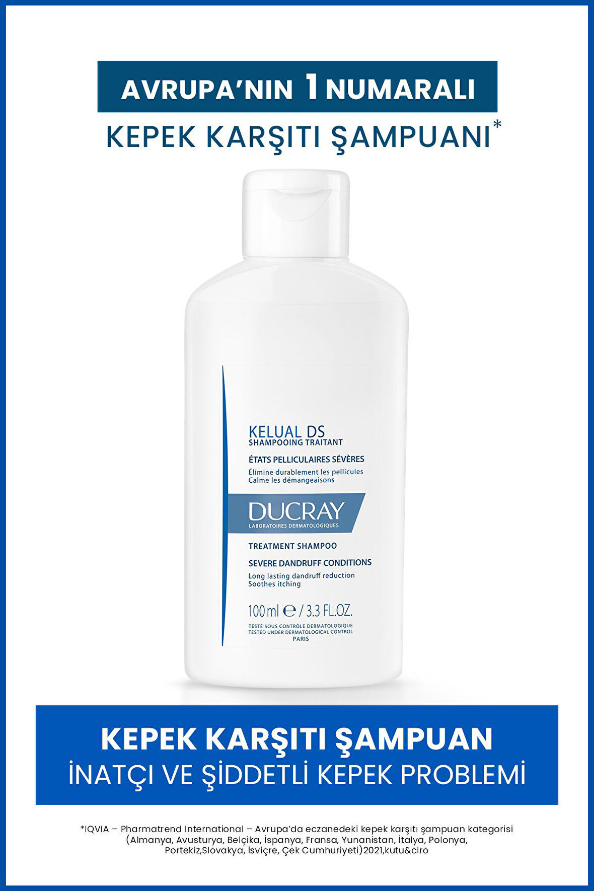 Kelual DS İnatçı Kepek Karşıtı Şampuan 100 ml