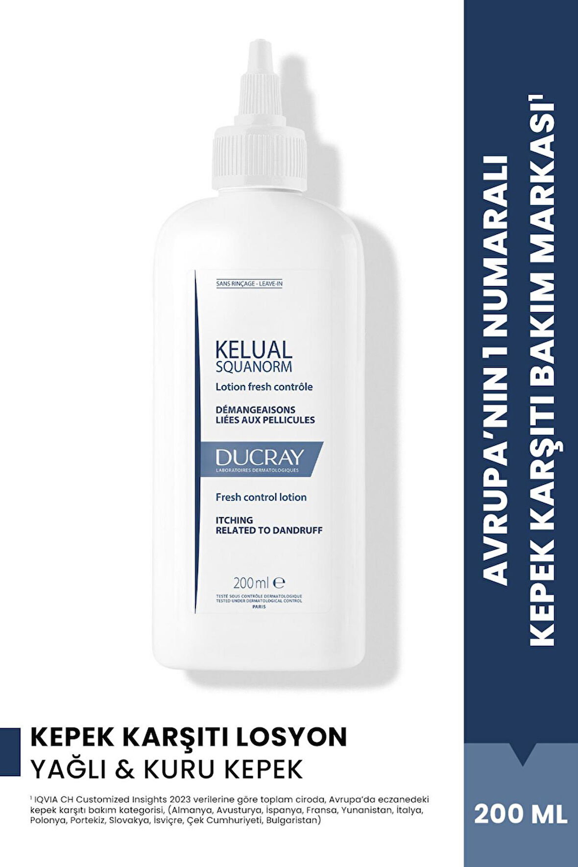 Ducray Kelual Squanorm Kepek Karşıtı Losyon 200 ml
